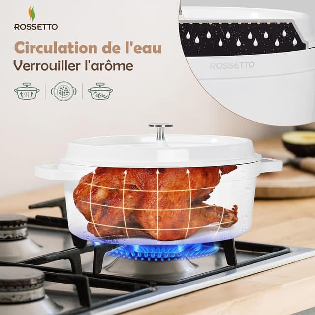 Thumbnail 2 de ROSSETTO 10,6 L cocotte ovale céramique ⚙