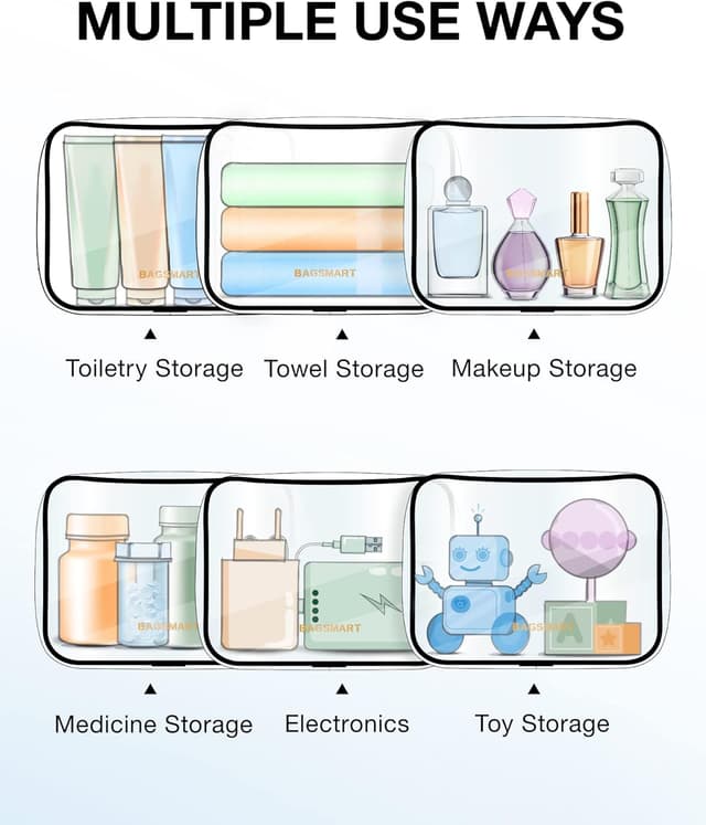 Thumbnail 4 de bagsmart Clear Toiletry Bag 2 Pack