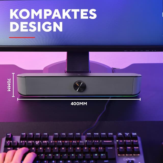 Detalle de Trust Gaming GXT 1619 Rhox Soundbar 12W