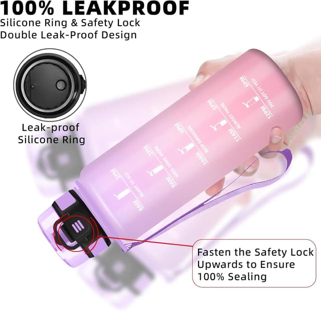 Thumbnail 4 de Botella Agua 1.5L con Marca de Tiempo 🚰 Ideal para Deporte y Viajes