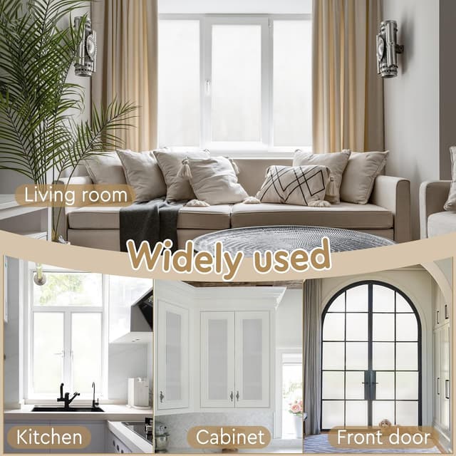 Detalle de LEMON CLOUD Film fenêtre anti-regard électrostatique dépolie 60x200 cm