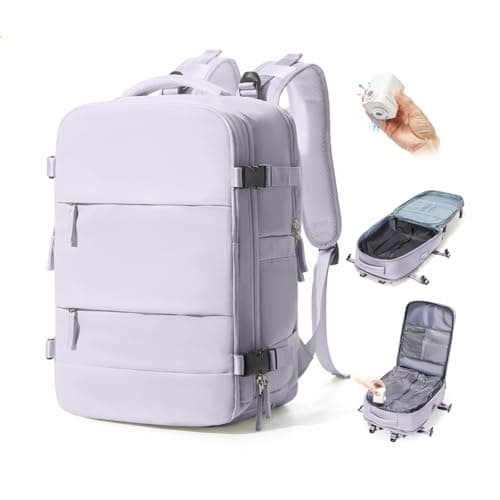 Detalle de BJLFS mochila al vacío con bomba incluida (40x30x20) para cabina compatible con Ryanair y Wizz Air