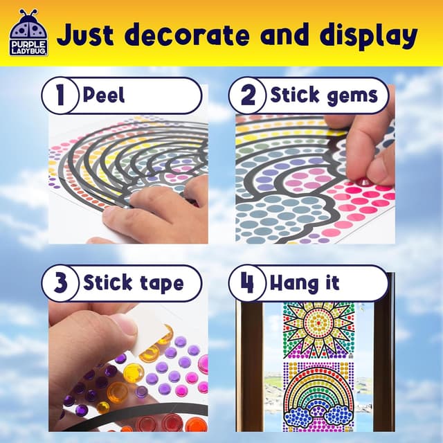 Detalle de Purple Ladybug SunGemmers DIY suncatcher kit