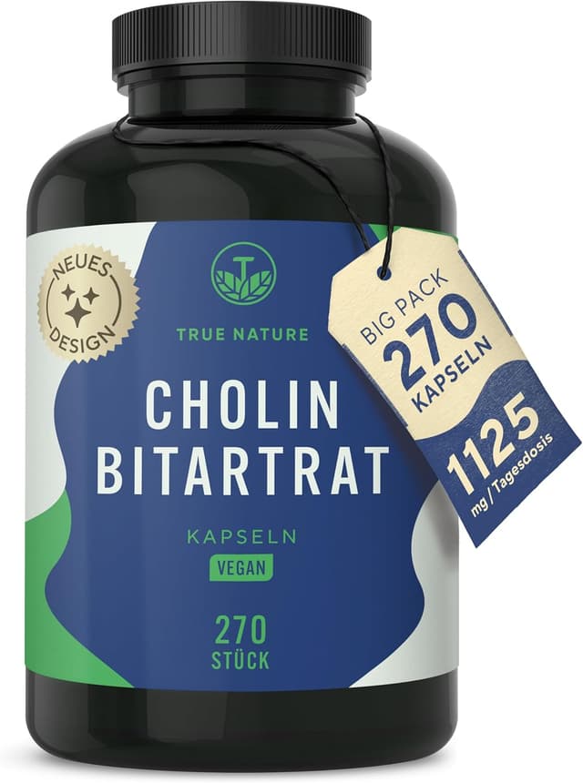 Detalle de TRUE NATURE Cholin Kapseln 1125mg