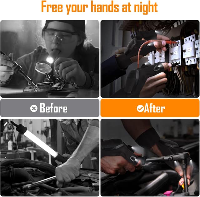 Thumbnail 4 de KEZKALS Gants LED rechargeables 7-10h