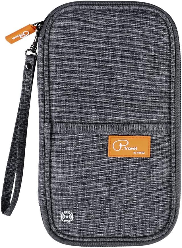 Detalle de ManKn Travel Wallet Family Passport Holder with RFID Blocking & Removable Hand Strap