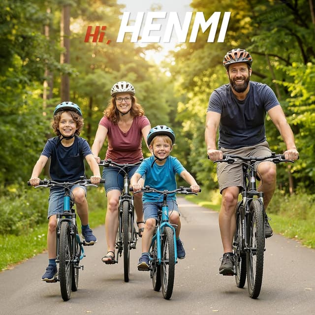 Thumbnail 6 de HENMI Abschleppseil Fahrrad 2,5 m 100 kg