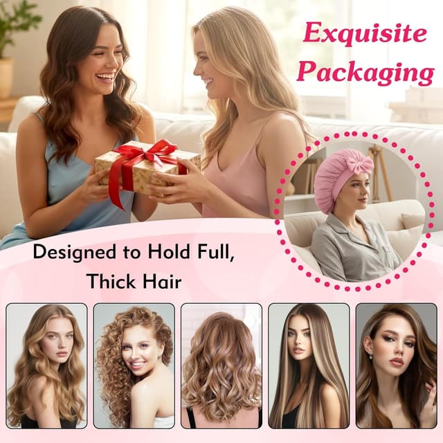 Thumbnail 6 de Satin Seidenhaube zum Schlafen