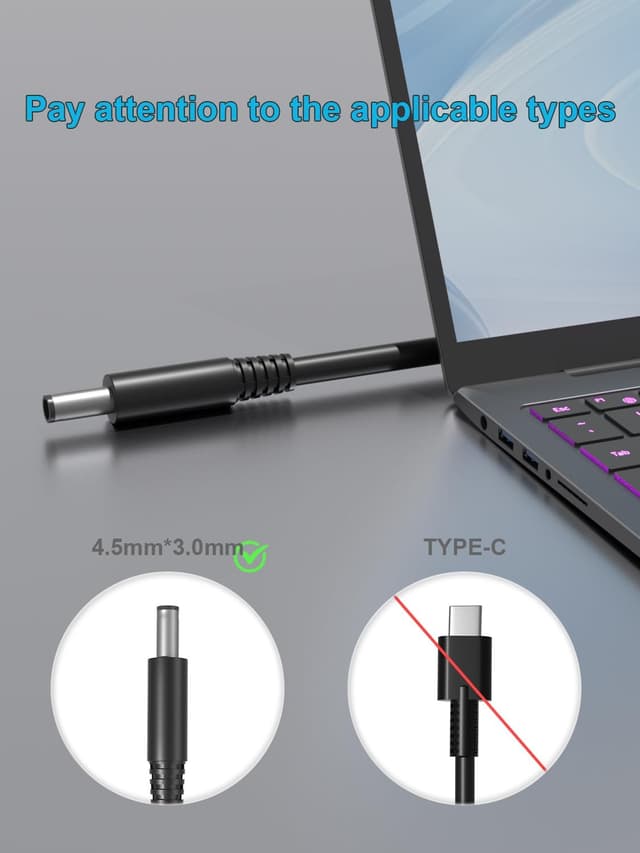 Detalle 2 de Dell 65W AC charger for Latitude and Inspiron laptops