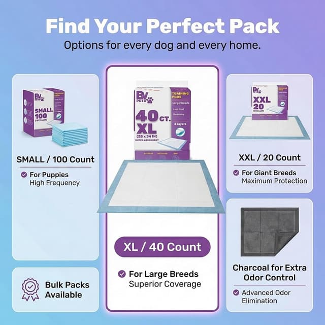 Thumbnail 6 de BV Puppy Pads XL 28x34 40 Count