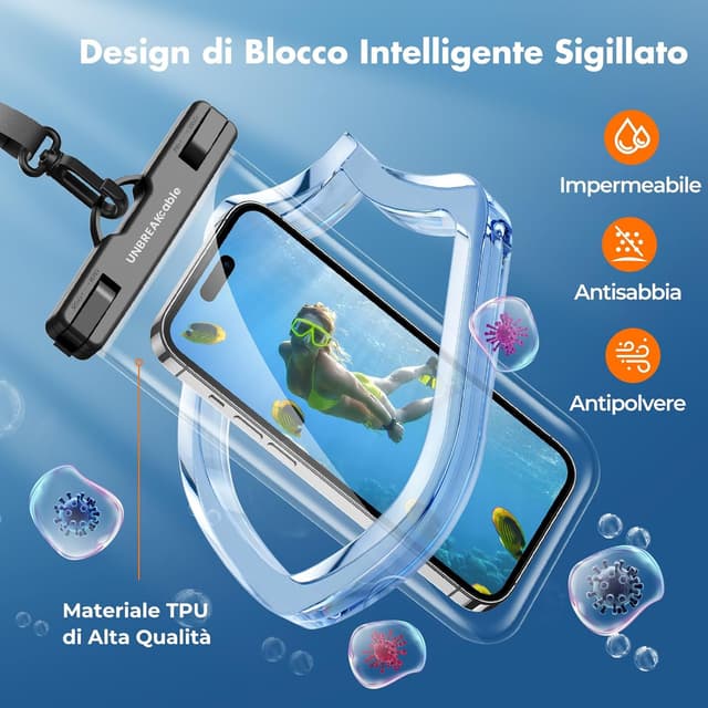Detalle 2 de Custodia impermeabile IPX8 30 m per smartphone