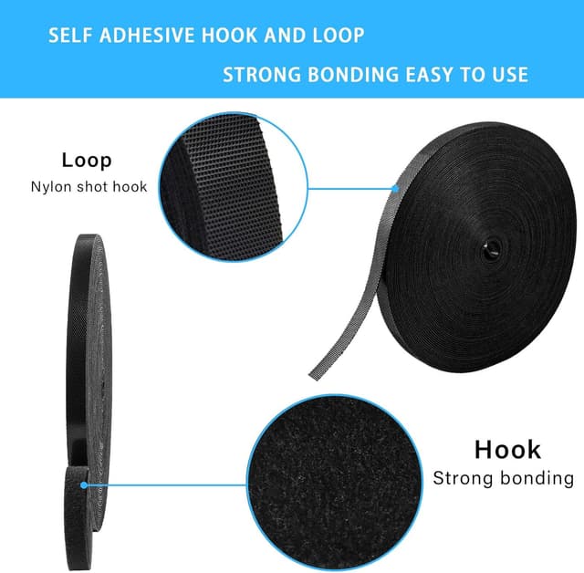 Detalle de Gemi Klettband Kabelbinder 20 m, 10 mm