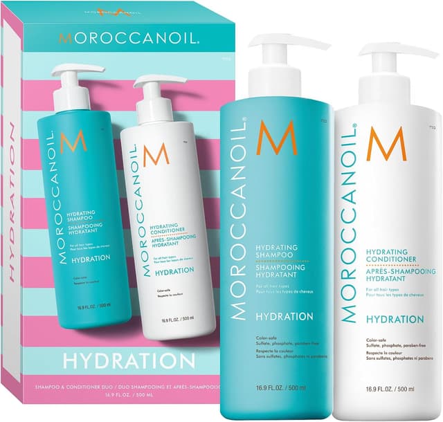 Detalle de Set Moroccanoil Shampoo e Balsamo da mezzo litro (shampoo + balsamo)