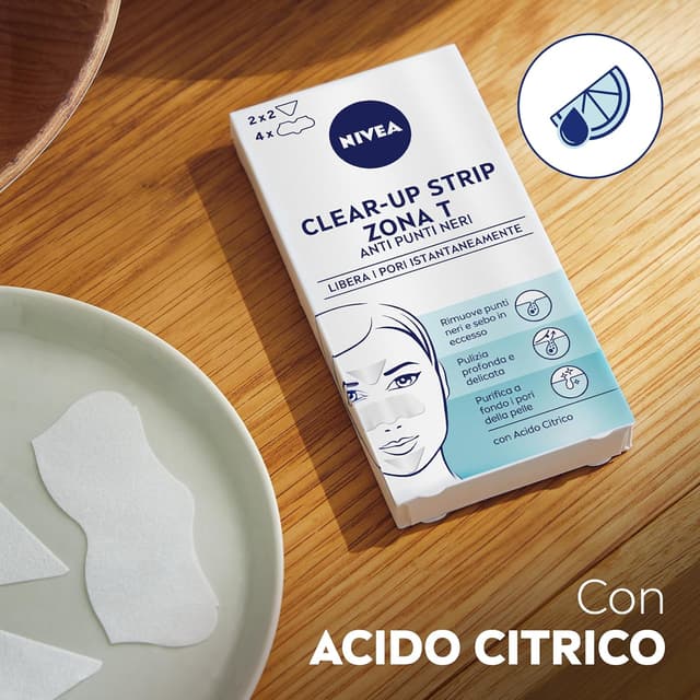 Detalle 2 de NIVEA Clear-Up Strips cerotti punti neri 18