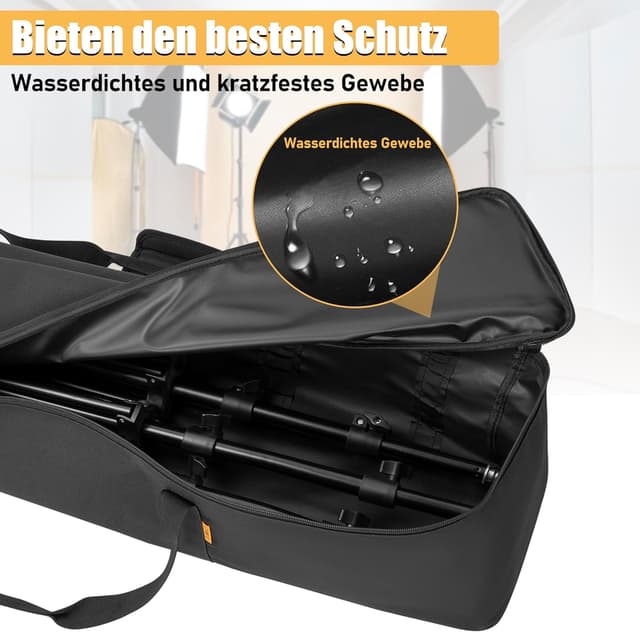 Detalle 2 de OUUTMEE Stativtasche 80 x 20 x 20 cm mit Schulterriemen, gepolstertem Tragebereich und Griffen