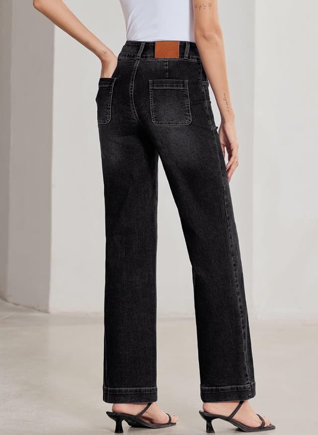 Thumbnail 1 de Sidefeel Wide Leg Jeans High Waisted 26