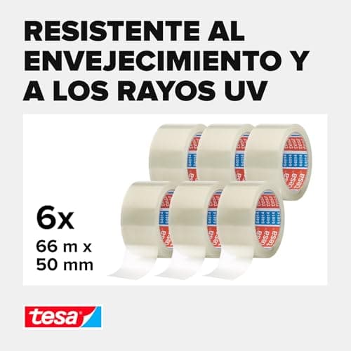 Detalle de tesa tesapack 66 m cinta adhesiva para embalaje