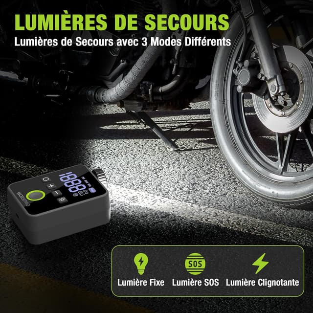 Thumbnail 5 de WORKPRO Mini Compresseur d’Air 140 PSI