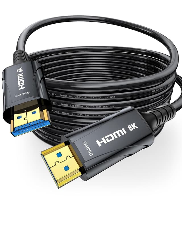 Imagen de Cratree 50 ft 8K HDMI fiber cable 48 Gbps en OfertitasTOP