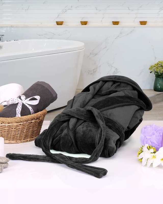 Thumbnail 4 de NY Threads Robe de Chambre Capuche Douce đ