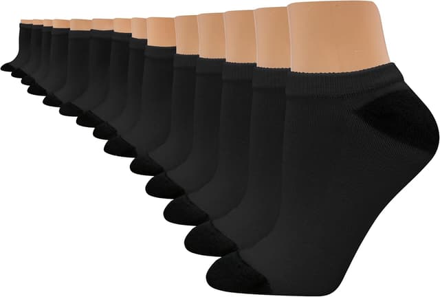 Detalle 2 de Hanes Women’s Cool Comfort No-Show Socks (14-Pack) with Moisture-Wicking Comfort