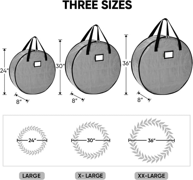 Thumbnail 3 de BALEINE Wreath Storage Container 24"x8"