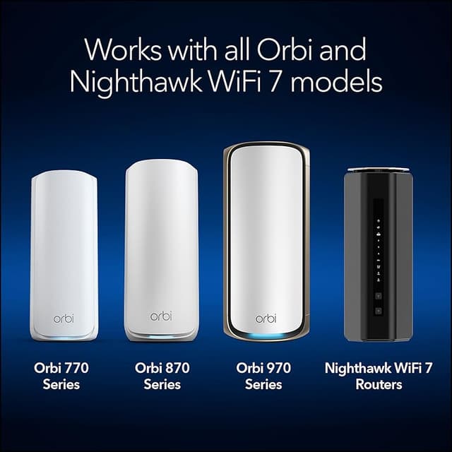 Detalle 2 de NETGEAR Orbi Serie 970 WiFi 7 27 Gbps, 440 m²