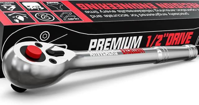 Detalle de Arwealxs Chiave a cricchetto reversibile 1/2" da 280 mm con impugnatura a cricchetto e 72 denti