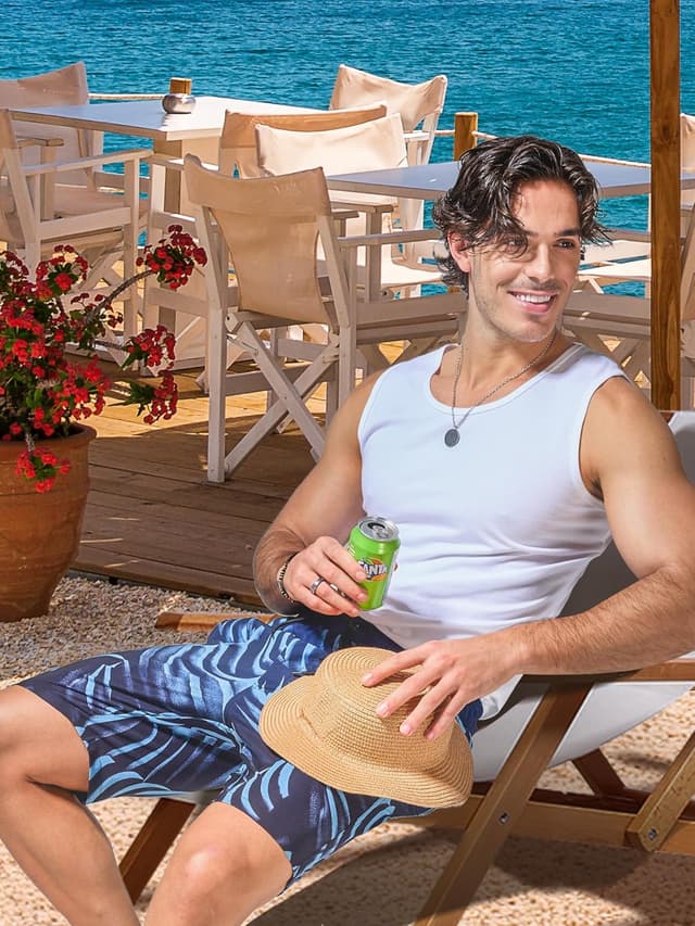 Detalle 2 de Arcweg pantaloncini da uomo da nuoto e spiaggia con asciugatura rapida e multi-tasche