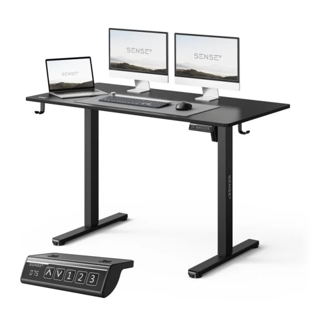 Detalle de SENSE7 Nojo Light Escritorio regulable eléctrico 120×60 cm