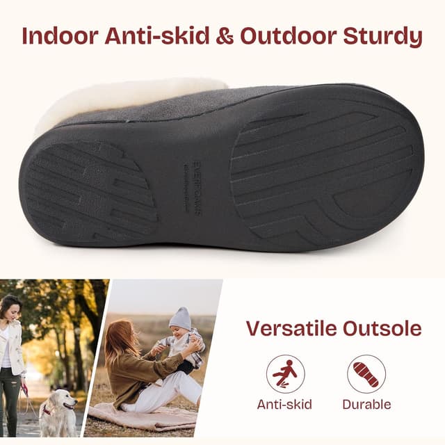 Detalle de EverFoams Microsuede Fuzzy Slippers