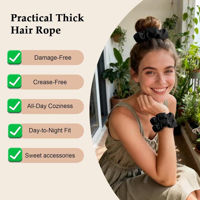 Thumbnail 2 de Satin Scrunchies 4.2-inch 🎀