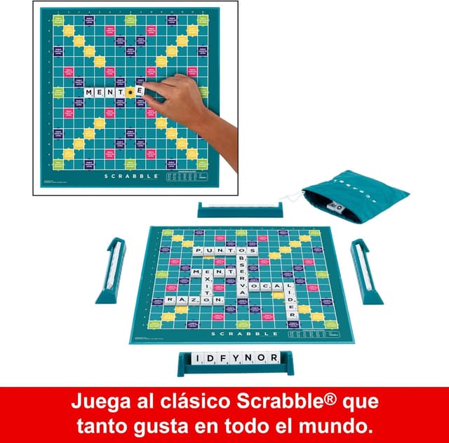 Thumbnail 2 de Mattel Games Scrabble 2 en 1 🧩 - Diversión familiar garantizada