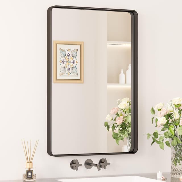 Imagen de Keonjinn Black 20 x 30 Inch Bathroom Mirror en OfertitasTOP