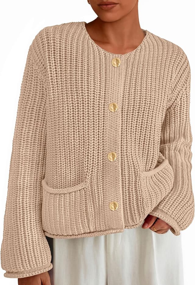 Thumbnail 6 de PrettyGarden Women's Cardigan Knit Sweater with Pockets 2025