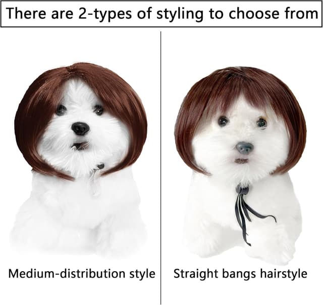 Detalle de Ling & Bai Cosplay Pet Wig for Dogs đ