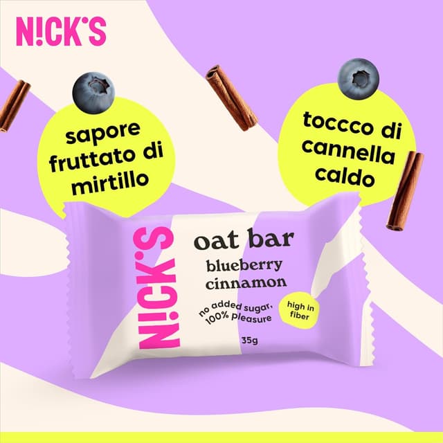 Thumbnail 4 de N!CK'S Barrette d'avena Mirtillo Cannella 35 g