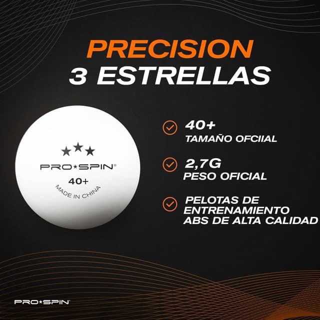 Thumbnail 5 de PRO-SPIN Palas de Ping Pong 1,8 mm