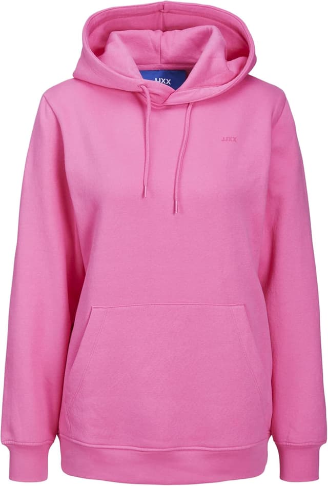 Detalle de Felpa con cappuccio da donna JJXX Jxabbie LS Rel Every Brush Hood NOOS in tessuto spazzolato