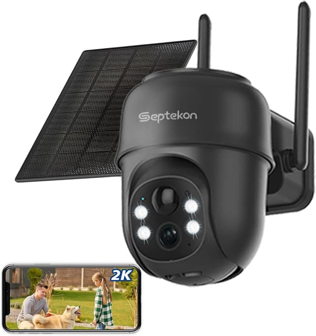 Detalle de Septekon 2K Solar 360° PTZ Camera