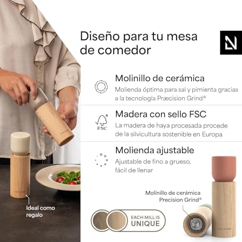 Thumbnail 1 de Lars Nysøm Moulin à sel et poivre bois