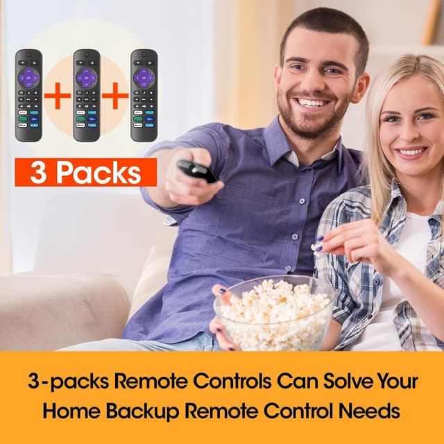 Thumbnail 6 de 3-Pack Replacement Roku TV Remote