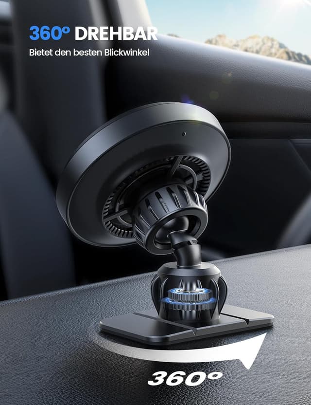 Detalle 1 de Lamicall 15W MagSafe Kfz Halterung mit Ladung