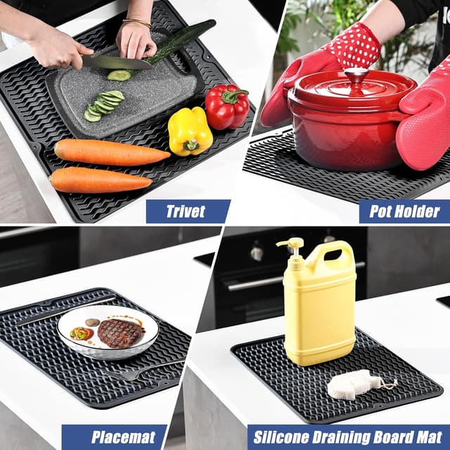 Thumbnail 4 de KitchenRaku Abtropfmatte 40x30 cm Silikon