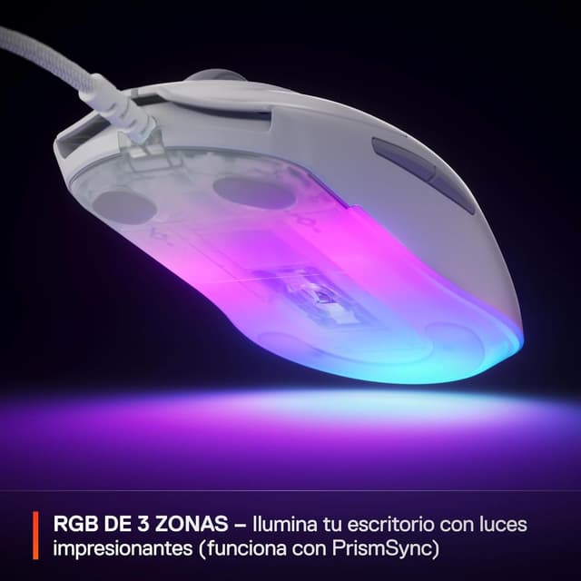 Thumbnail 6 de SteelSeries Rival 3 Gen 2 Ratón Gaming 8500 DPI RGB ⚪