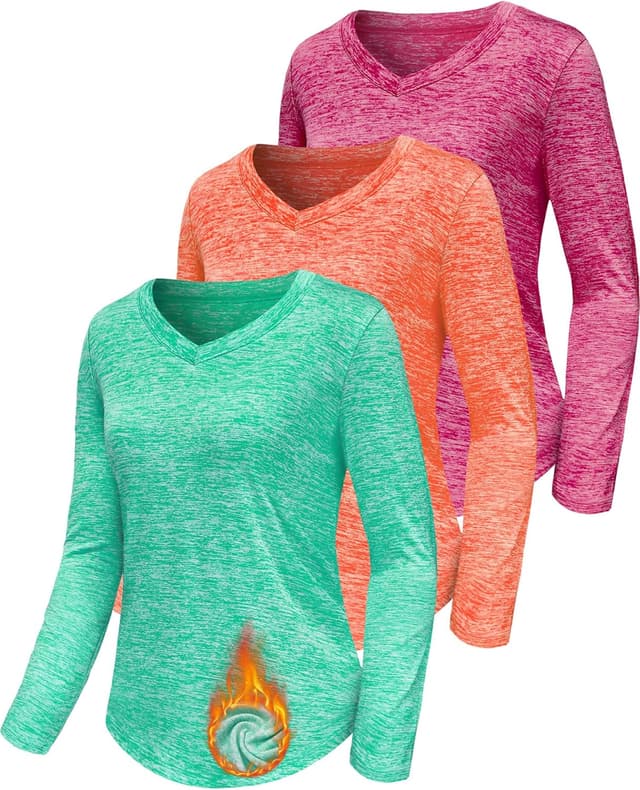 Detalle de Damen Sportshirt Kurzarm mit V-Ausschnitt und UPF 50+ – atmungsaktiv & 4-Wege-Stretch für Fitness, Laufshirt, Yoga