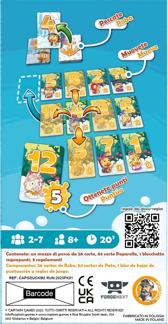 Detalle 2 de Duck & Cover di Asmodee, gioco da tavolo per 2-7 giocatori (8+ anni) in italiano