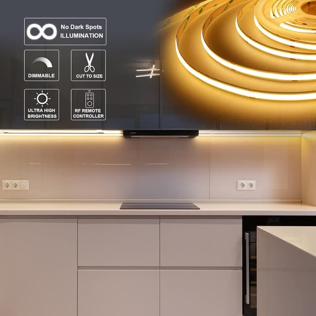 Detalle 2 de BERIXDEEP COB LED Strip 5m 2700K