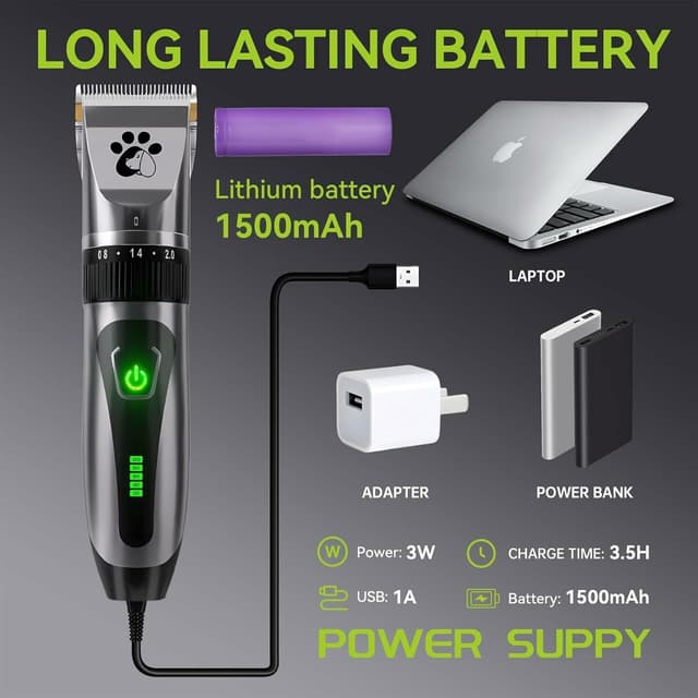 Thumbnail 6 de Professional Cordless Dog Clippers 2‑Speed