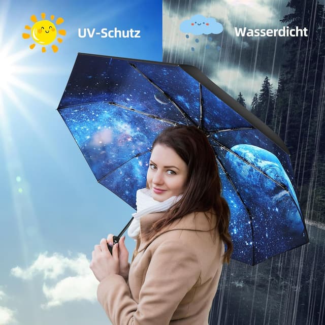 Detalle 2 de ZUOYOUZ kompakter Regenschirm 28 cm